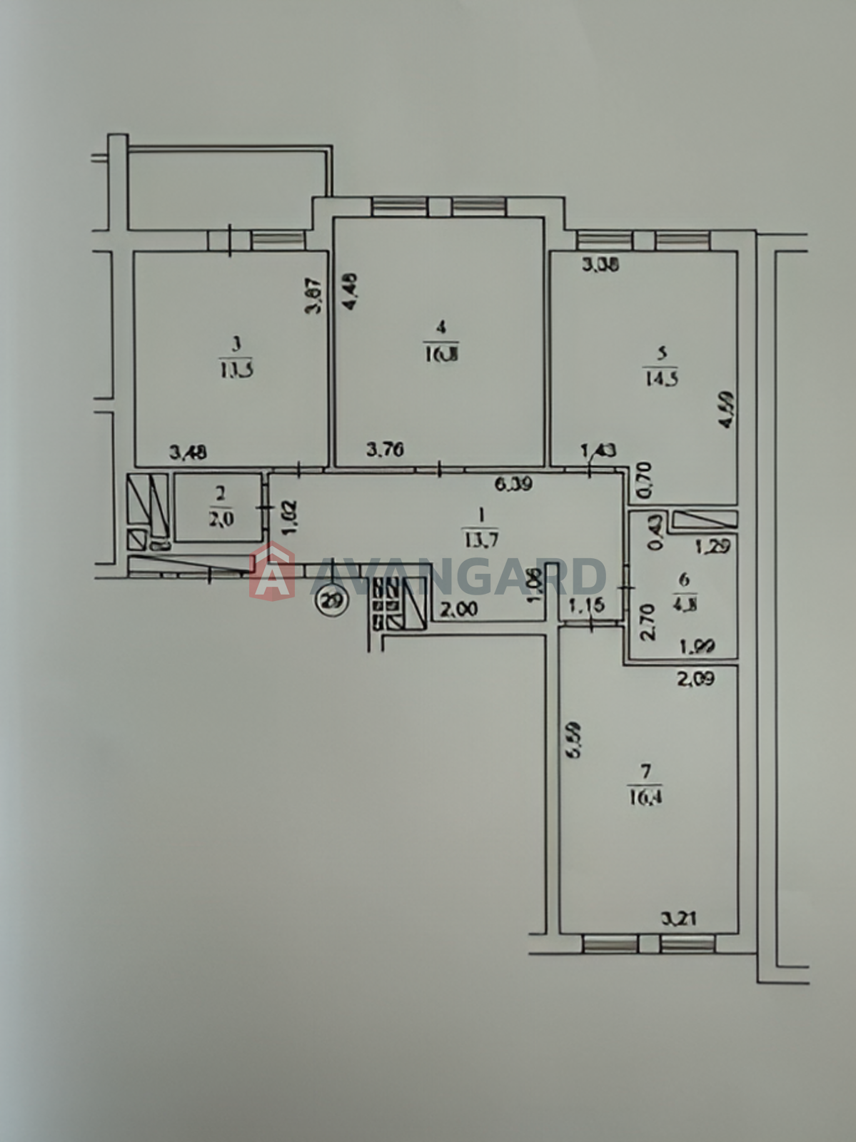 3 кім. квартира, 86.7/47.7/13.5 кв. м., 9/17 поверх фото 2 3 кім. квартира, 86.7/47.7/13.5 кв. м., 9/17 поверх фото 2