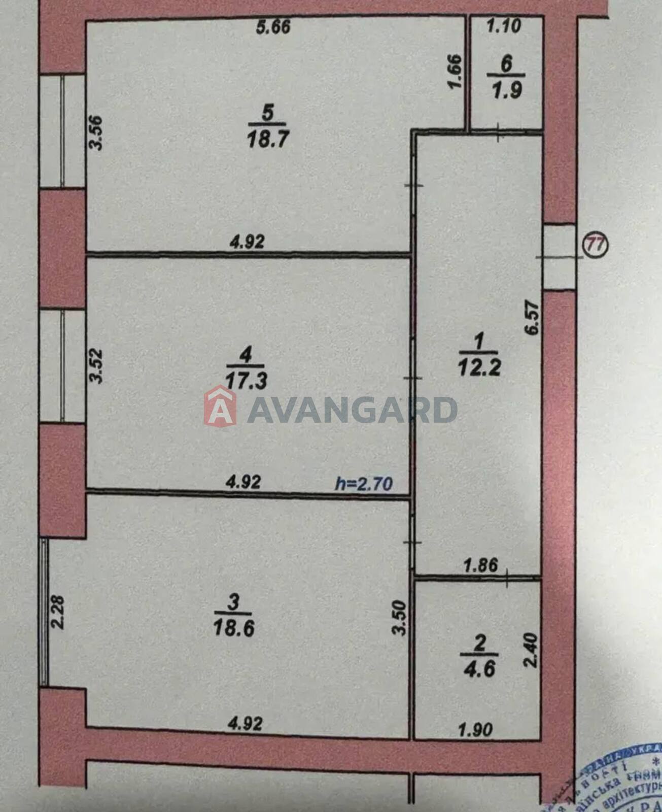2 кім. квартира, 73.3/36/18.6 кв. м., 10/10 поверх фото 7 2 кім. квартира, 73.3/36/18.6 кв. м., 10/10 поверх фото 7