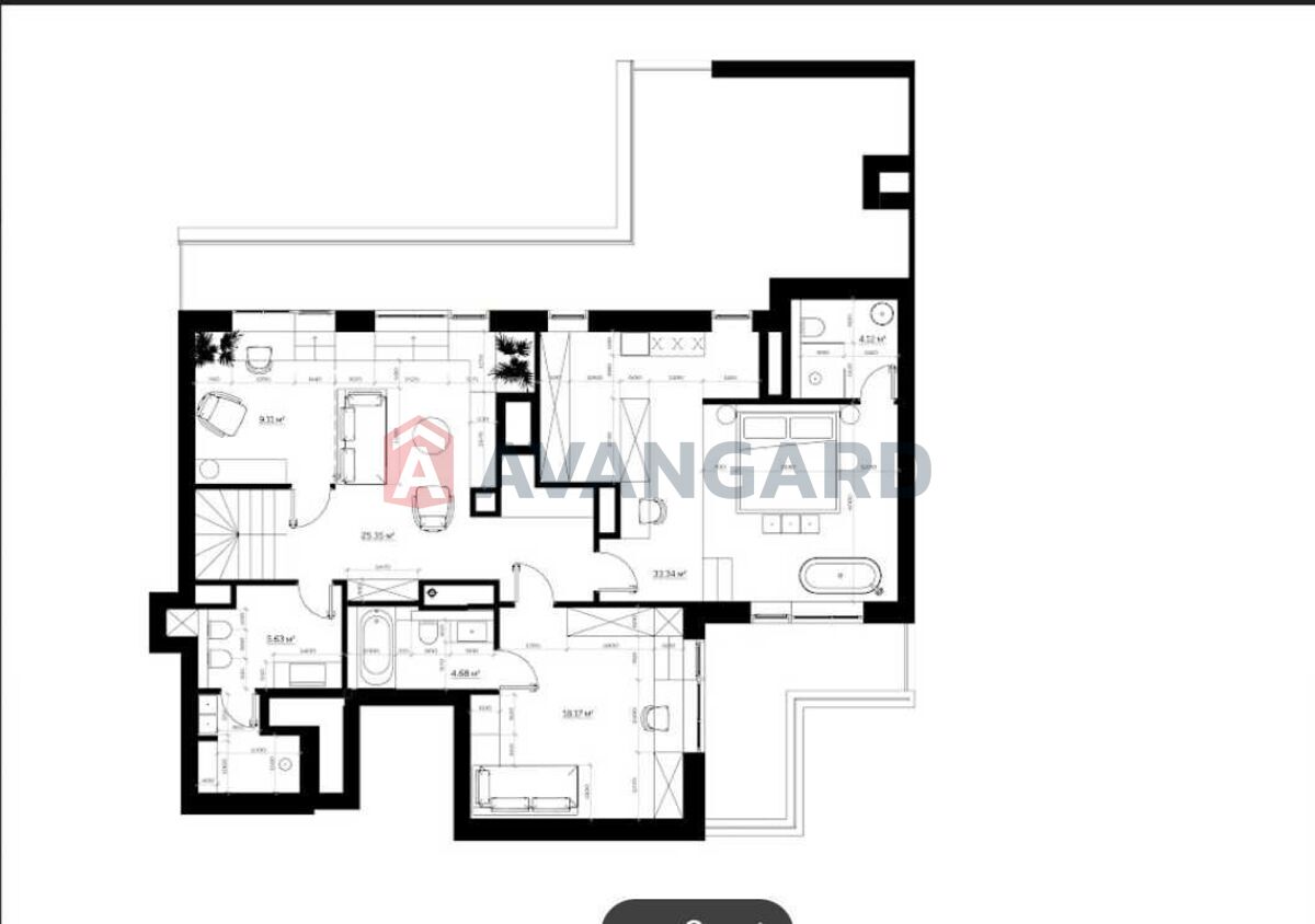 5 комн. квартира, 162/-/11 кв. м., 26/26 этаж фото 5 5 комн. квартира, 162/-/11 кв. м., 26/26 этаж фото 5