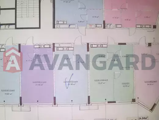 1 кім. квартира, 29/-/21 кв. м., 2/14 поверх фото 2 1 кім. квартира, 29/-/21 кв. м., 2/14 поверх фото 2