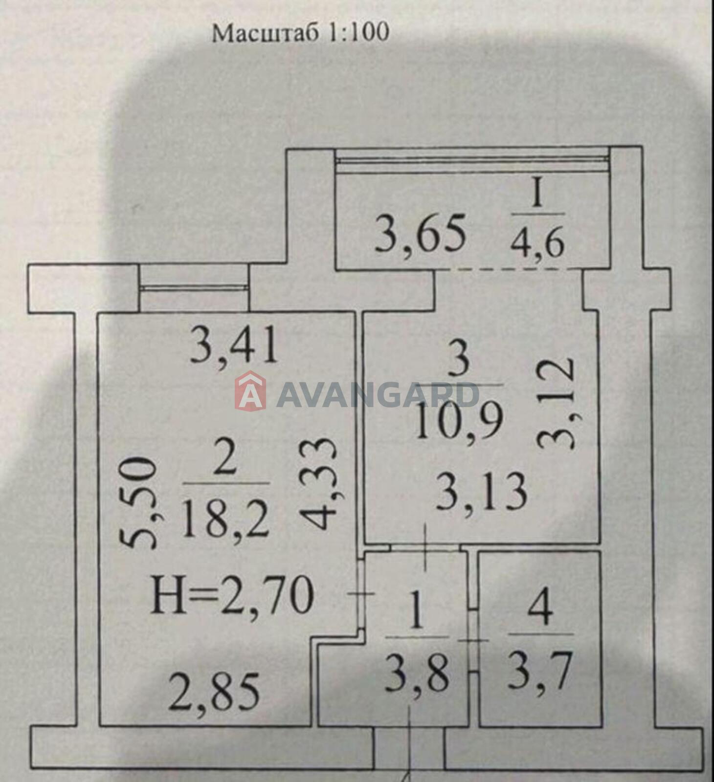 1 кім. квартира, 41/-/10 кв. м., 10/11 поверх фото 9 1 кім. квартира, 41/-/10 кв. м., 10/11 поверх фото 9