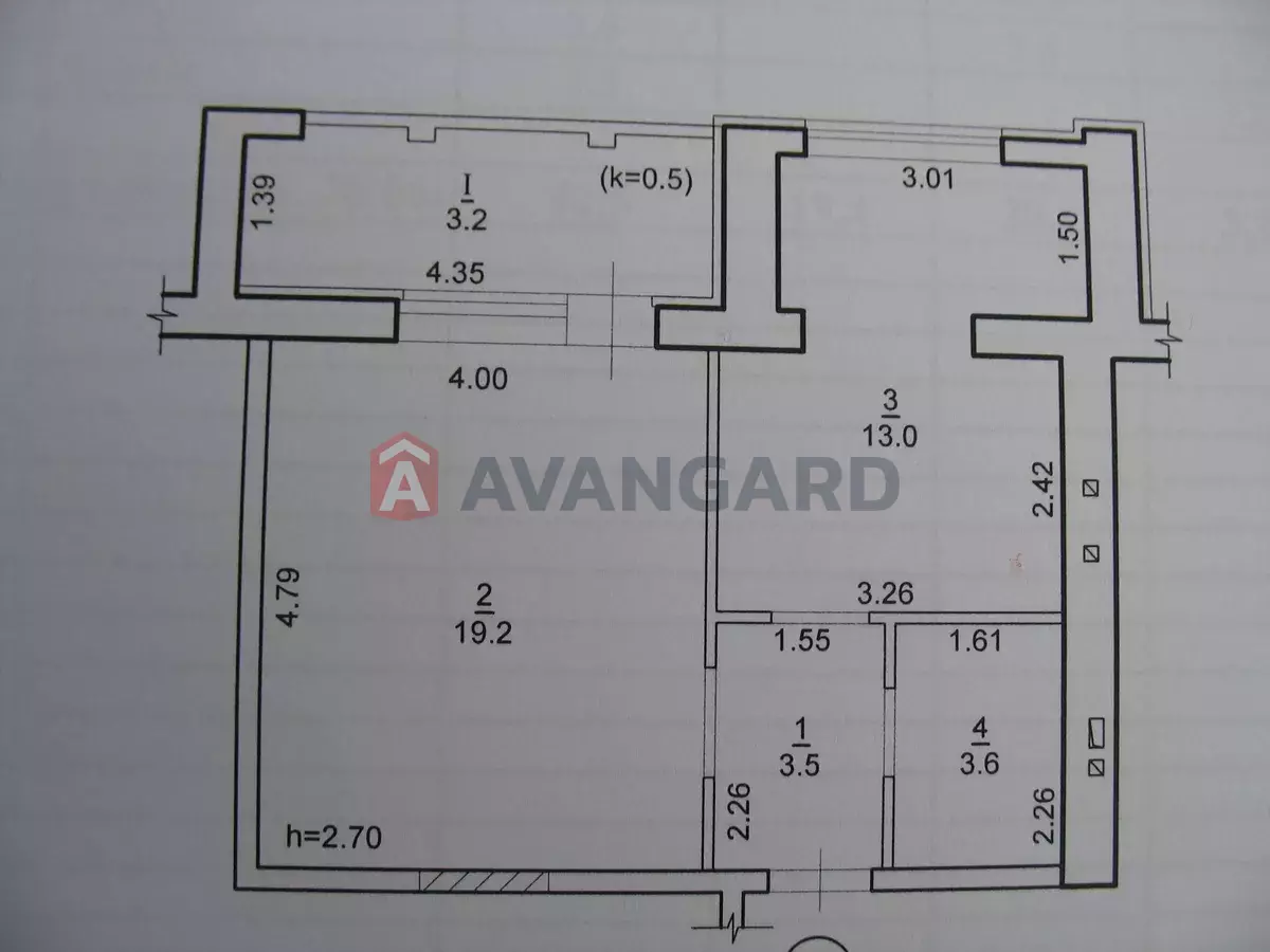 1 кім. квартира, 42/-/13 кв. м., 8/10 поверх фото 1 1 кім. квартира, 42/-/13 кв. м., 8/10 поверх фото 1