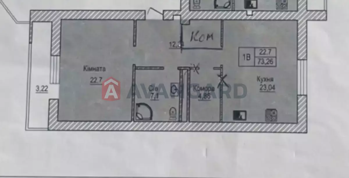 2 комн. квартира, 76/-/- кв. м., 4/15 этаж фото 13 2 комн. квартира, 76/-/- кв. м., 4/15 этаж фото 13