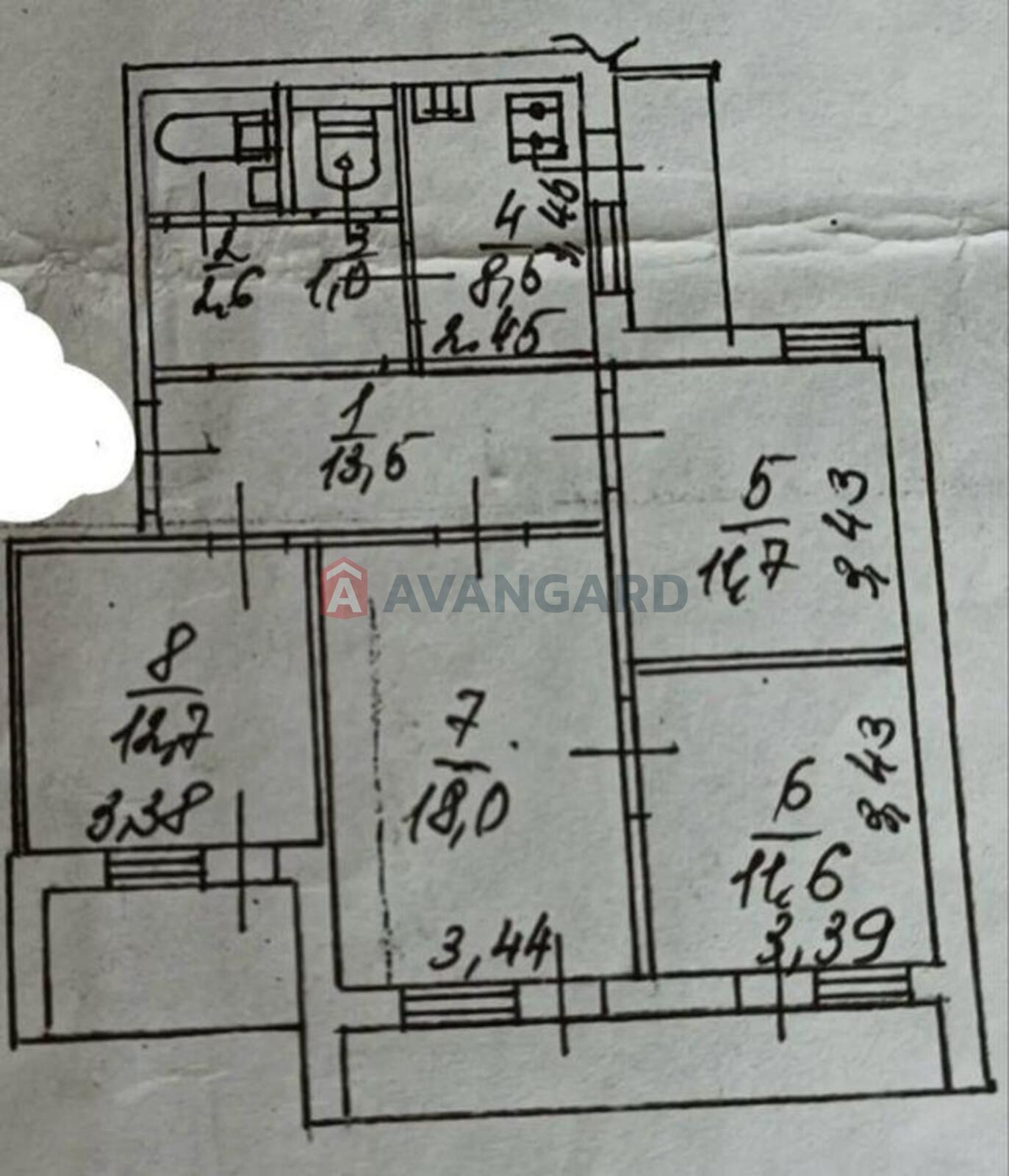 4 кім. квартира, 82/-/8 кв. м., 1/18 поверх фото 2 4 кім. квартира, 82/-/8 кв. м., 1/18 поверх фото 2