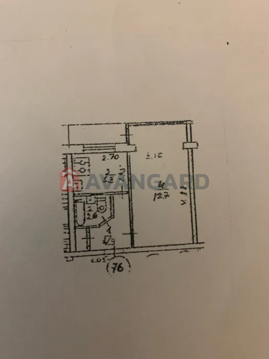 1 кім. квартира, 33/-/5 кв. м., 4/9 поверх фото 4 1 кім. квартира, 33/-/5 кв. м., 4/9 поверх фото 4