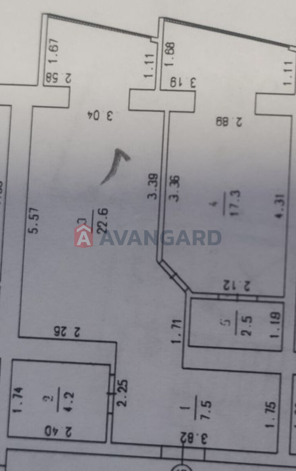 1 кім. квартира, 54/-/22 кв. м., 9/10 поверх фото 7 1 кім. квартира, 54/-/22 кв. м., 9/10 поверх фото 7