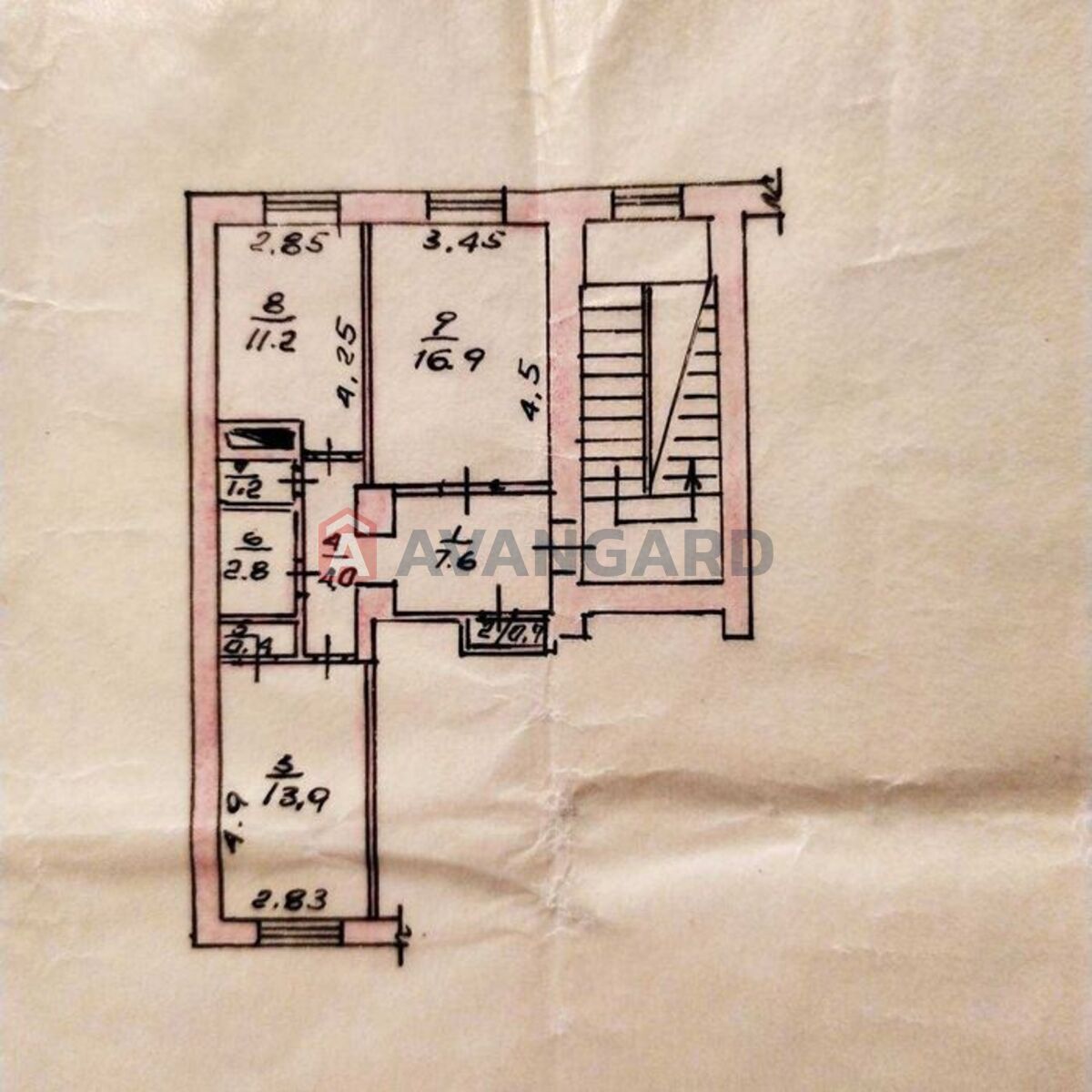 2 кім. квартира, 58/-/11 кв. м., 2/5 поверх фото 1 2 кім. квартира, 58/-/11 кв. м., 2/5 поверх фото 1