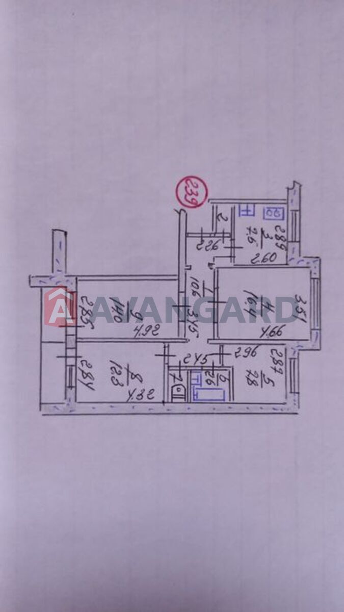 4 кім. квартира, 77/-/10 кв. м., 8/9 поверх фото 1 4 кім. квартира, 77/-/10 кв. м., 8/9 поверх фото 1
