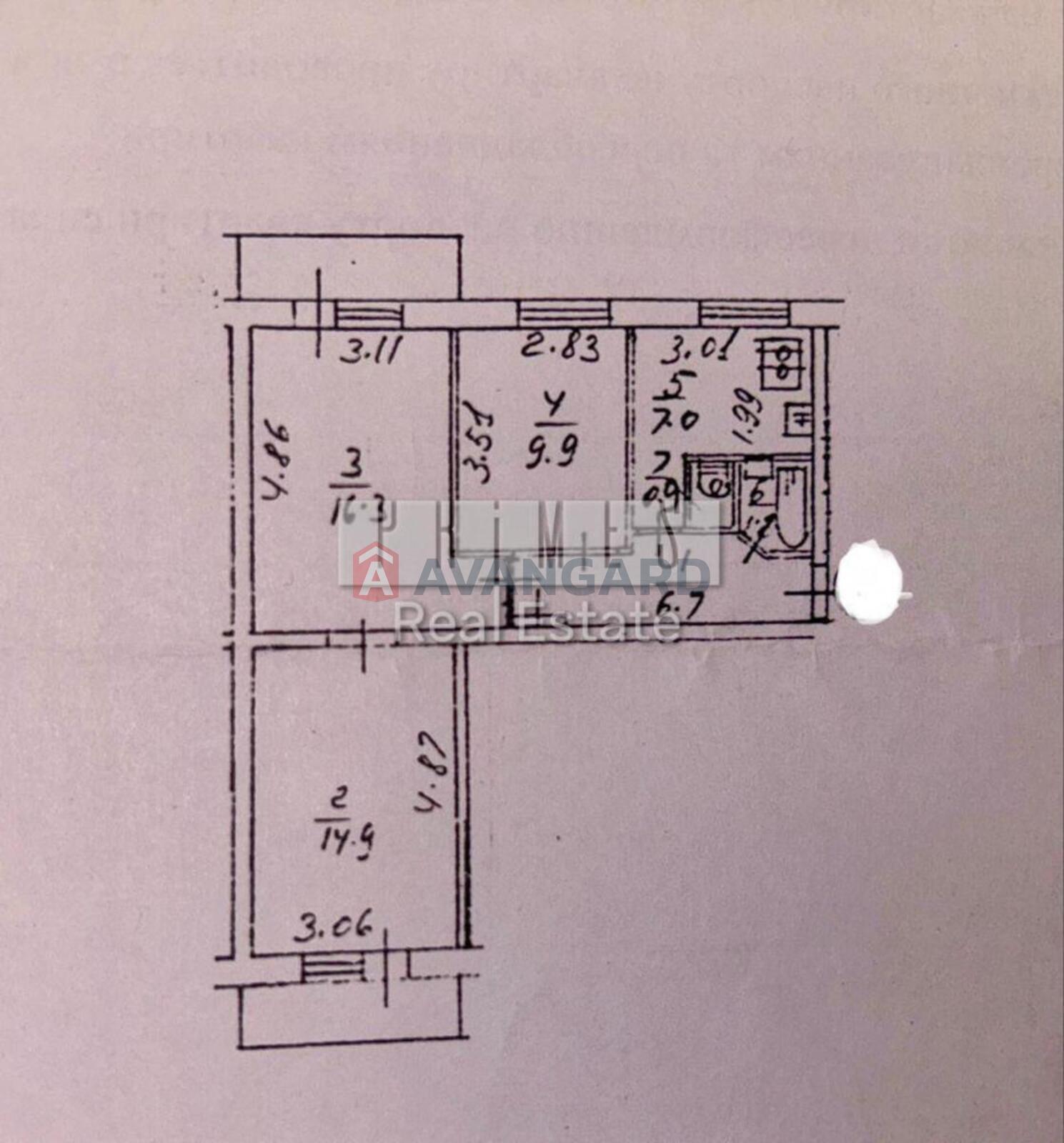 3 комн. квартира, 59/45/7 кв. м., 6/9 этаж фото 15 3 комн. квартира, 59/45/7 кв. м., 6/9 этаж фото 15