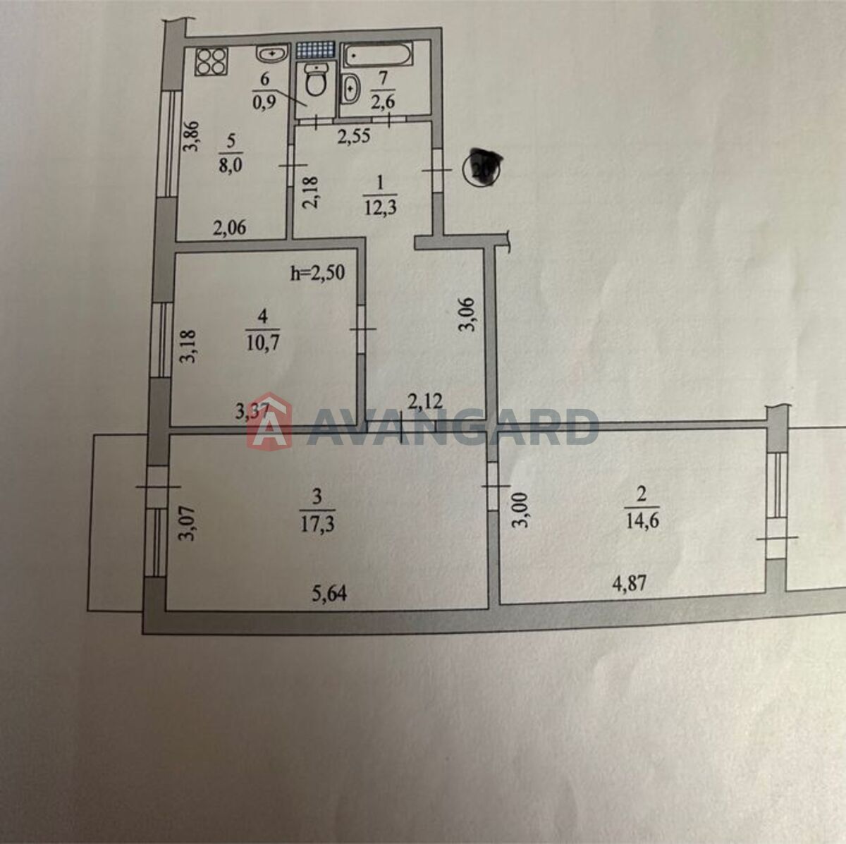 3 комн. квартира, 73/-/8 кв. м., 5/9 этаж фото 14 3 комн. квартира, 73/-/8 кв. м., 5/9 этаж фото 14
