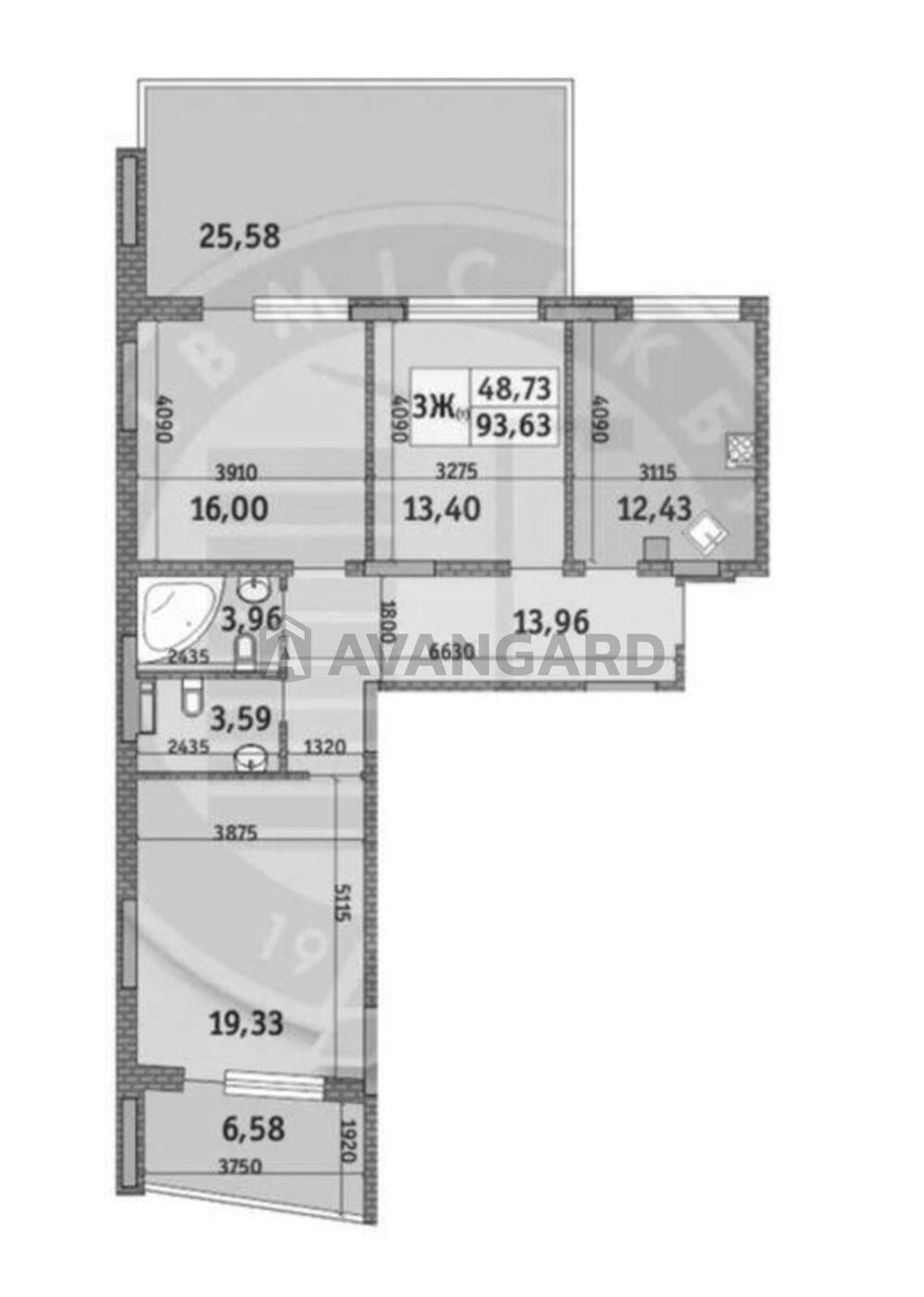 4 кім. квартира, 159/-/40 кв. м., 1/4 поверх фото 8 4 кім. квартира, 159/-/40 кв. м., 1/4 поверх фото 8