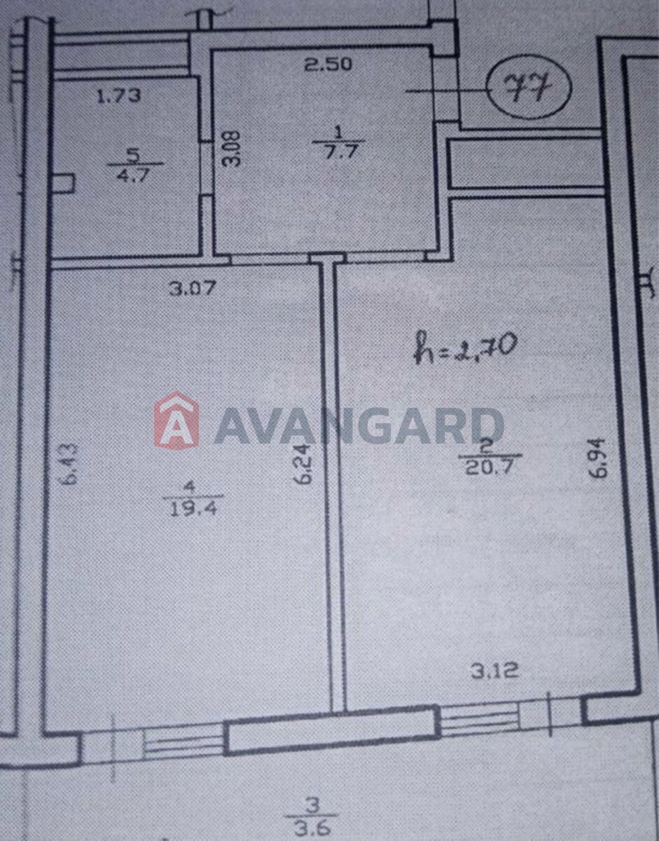 1 кім. квартира, 56/-/20 кв. м., 7/10 поверх фото 2 1 кім. квартира, 56/-/20 кв. м., 7/10 поверх фото 2