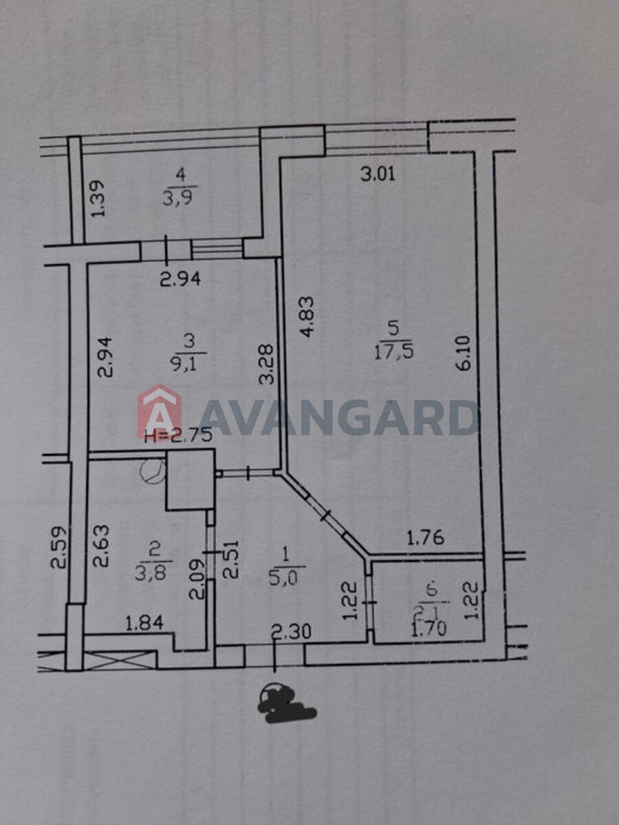 1 кім. квартира, 41/-/9 кв. м., 5/17 поверх фото 11 1 кім. квартира, 41/-/9 кв. м., 5/17 поверх фото 11