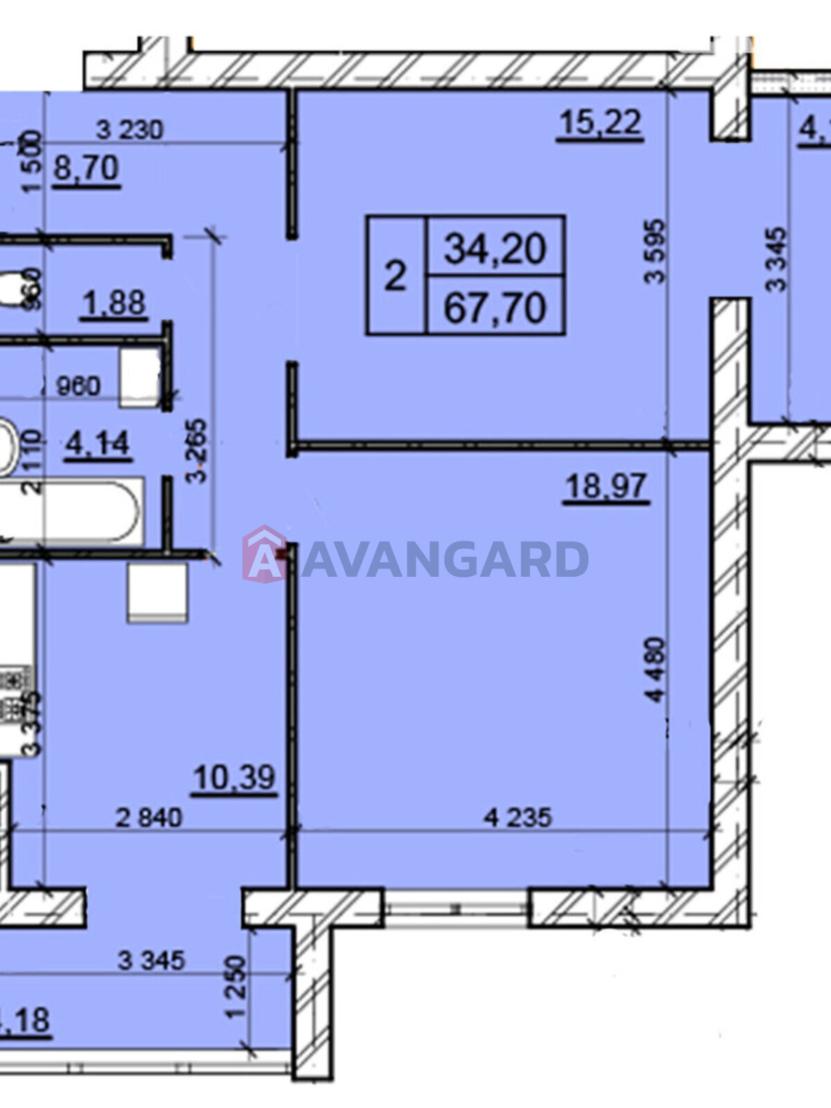2 комн. квартира, 67/34/10 кв. м., 10/10 этаж фото 9 2 комн. квартира, 67/34/10 кв. м., 10/10 этаж фото 9