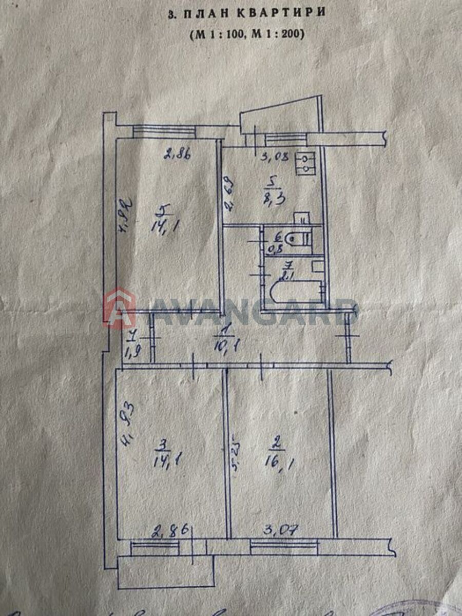 3 кім. квартира, 68/-/8 кв. м., 14/16 поверх фото 24 3 кім. квартира, 68/-/8 кв. м., 14/16 поверх фото 24