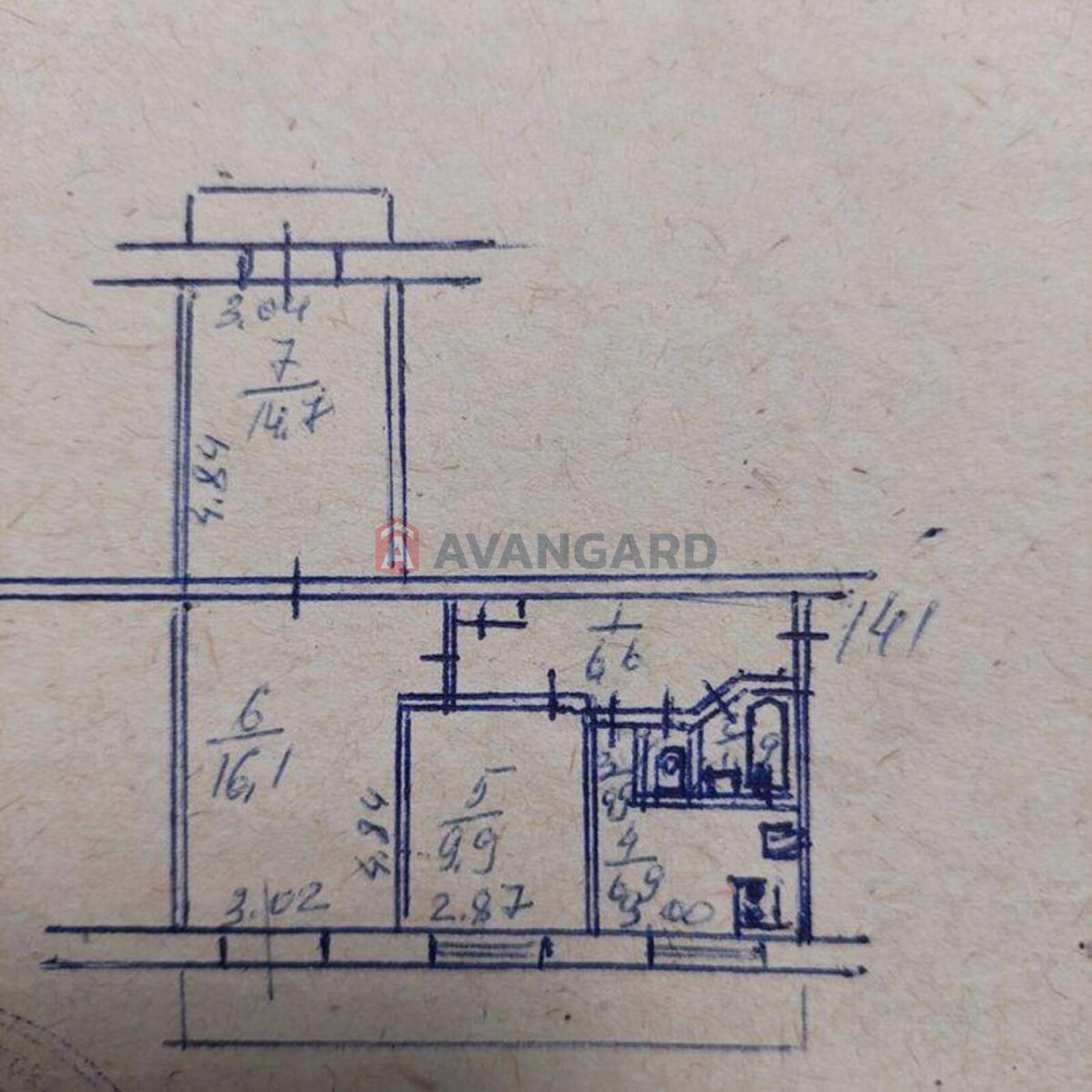 3 кім. квартира, 60/-/7 кв. м., 9/9 поверх фото 13 3 кім. квартира, 60/-/7 кв. м., 9/9 поверх фото 13