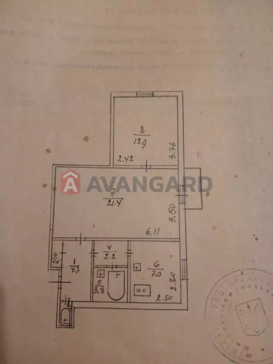 2 кім. квартира, 54/-/7 кв. м., 4/4 поверх фото 13 2 кім. квартира, 54/-/7 кв. м., 4/4 поверх фото 13