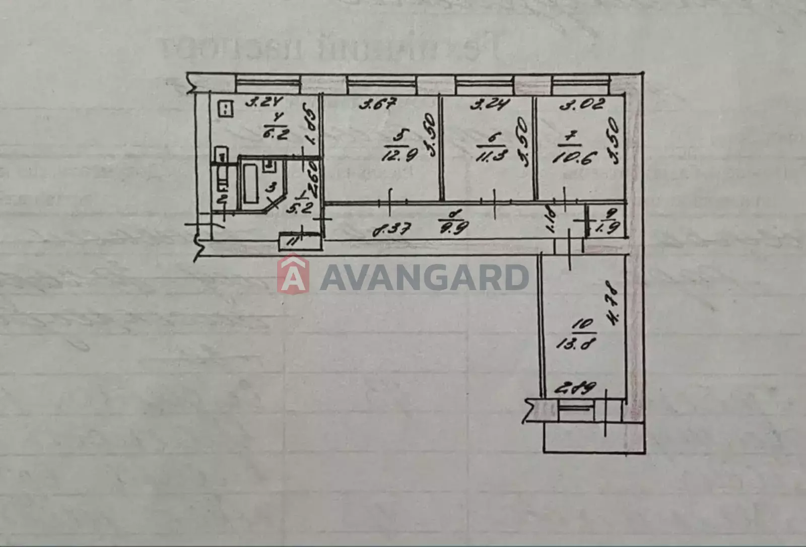 4 комн. квартира, 78/50/6 кв. м., 9/9 этаж фото 20 4 комн. квартира, 78/50/6 кв. м., 9/9 этаж фото 20