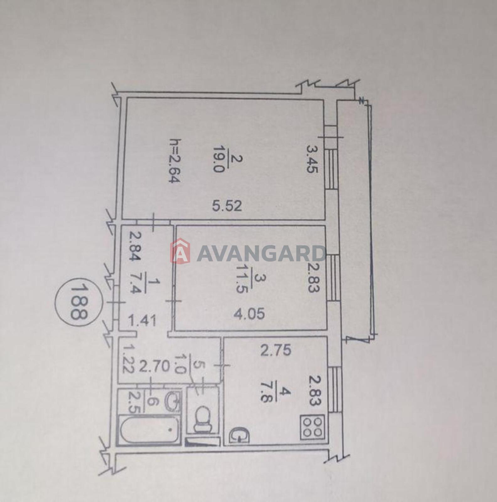 2 кім. квартира, 54/-/8 кв. м., 8/10 поверх фото 8 2 кім. квартира, 54/-/8 кв. м., 8/10 поверх фото 8