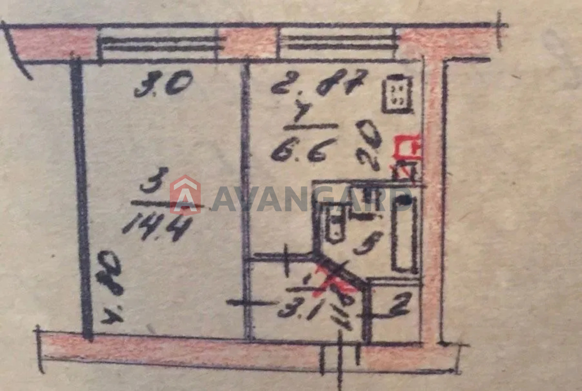 1 кім. квартира, 27/-/7 кв. м., 3/5 поверх фото 11 1 кім. квартира, 27/-/7 кв. м., 3/5 поверх фото 11