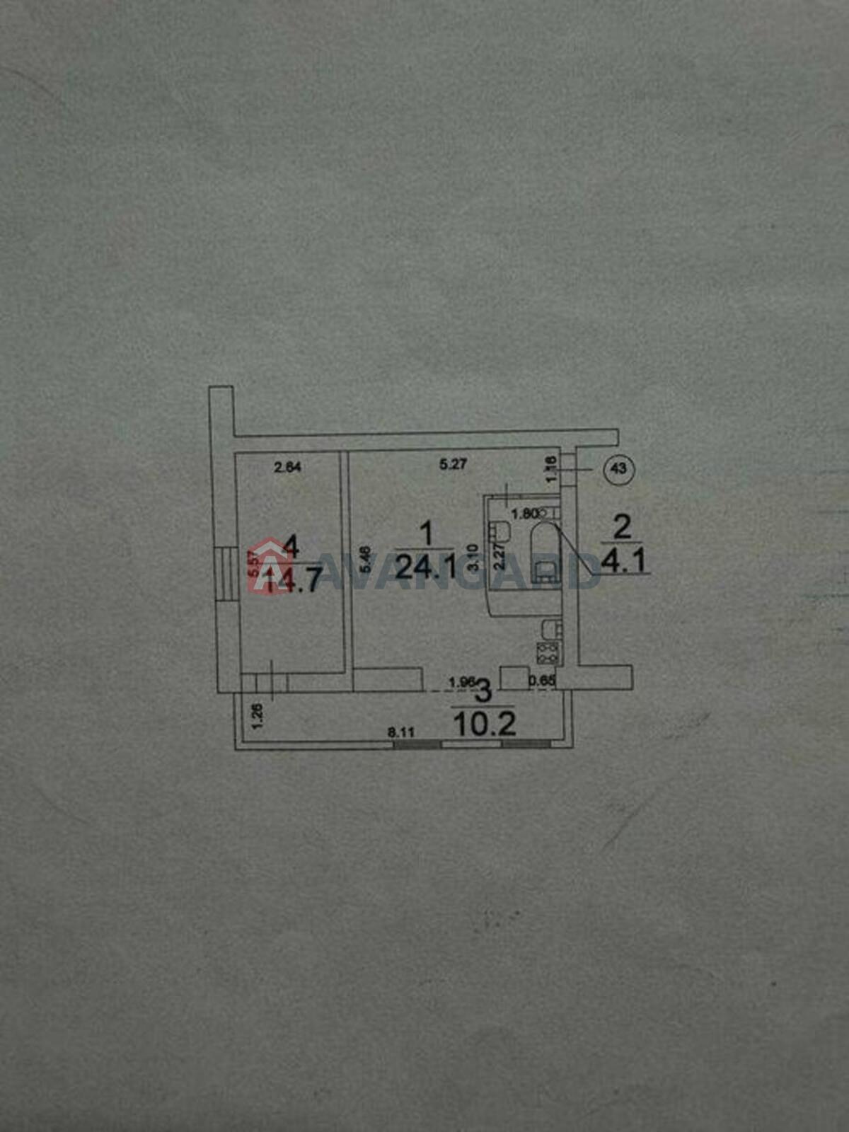 2 кім. квартира, 53/-/12 кв. м., 2/5 поверх фото 17 2 кім. квартира, 53/-/12 кв. м., 2/5 поверх фото 17