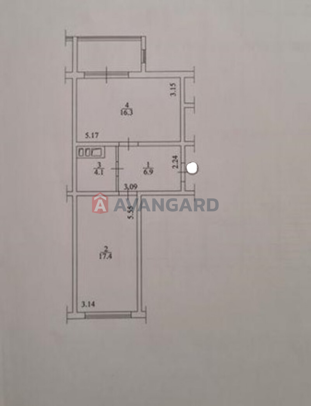 1 комн. квартира, 49,5/17/16 кв. м., 4/6 этаж фото 2 1 комн. квартира, 49,5/17/16 кв. м., 4/6 этаж фото 2