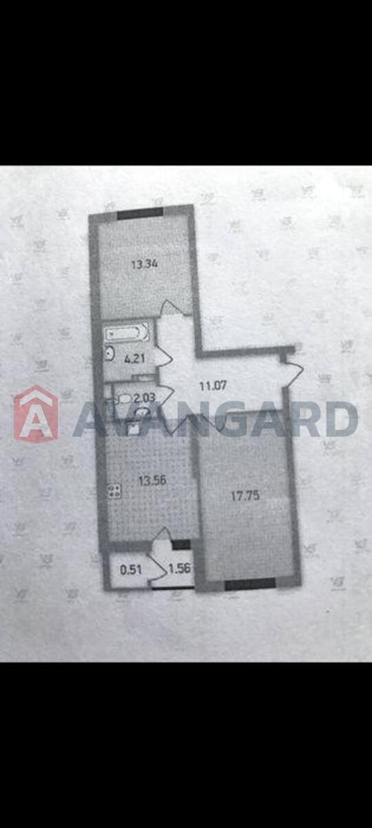 2 кім. квартира, 64/-/13 кв. м., 23/23 поверх фото 3 2 кім. квартира, 64/-/13 кв. м., 23/23 поверх фото 3