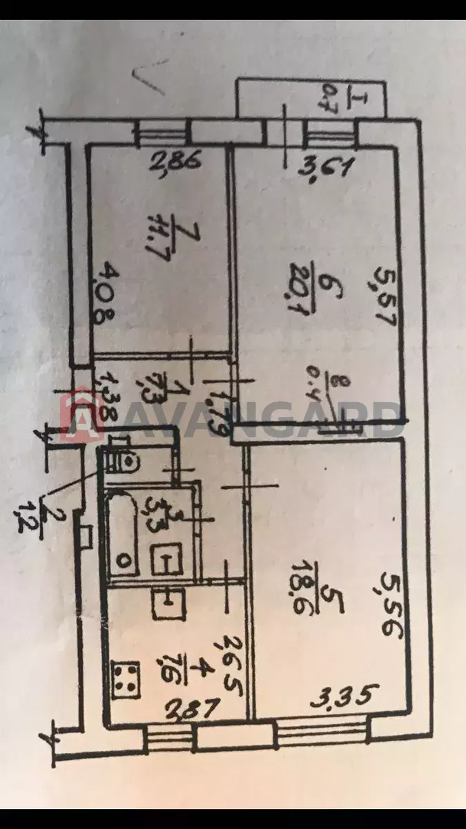 3 кім. квартира, 72/-/8 кв. м., 3/5 поверх фото 19 3 кім. квартира, 72/-/8 кв. м., 3/5 поверх фото 19