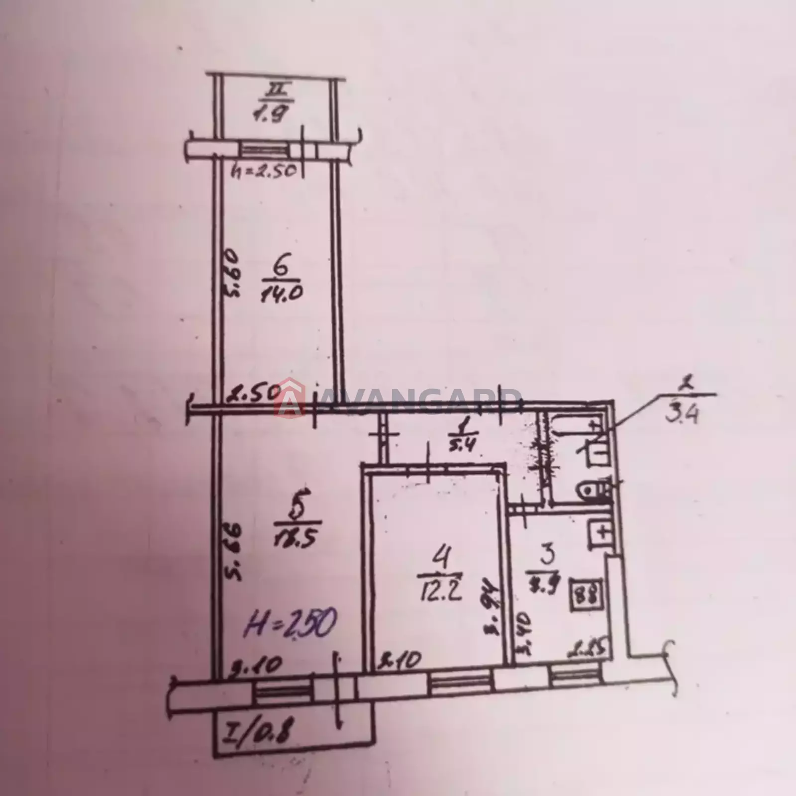 3 кім. квартира, 64/48/8 кв. м., 6/9 поверх фото 11 3 кім. квартира, 64/48/8 кв. м., 6/9 поверх фото 11