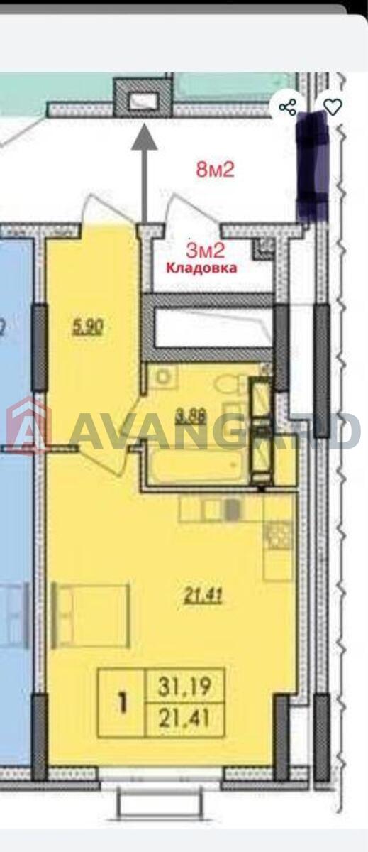 1 комн. квартира, 35/-/8 кв. м., 11/28 этаж фото 2 1 комн. квартира, 35/-/8 кв. м., 11/28 этаж фото 2