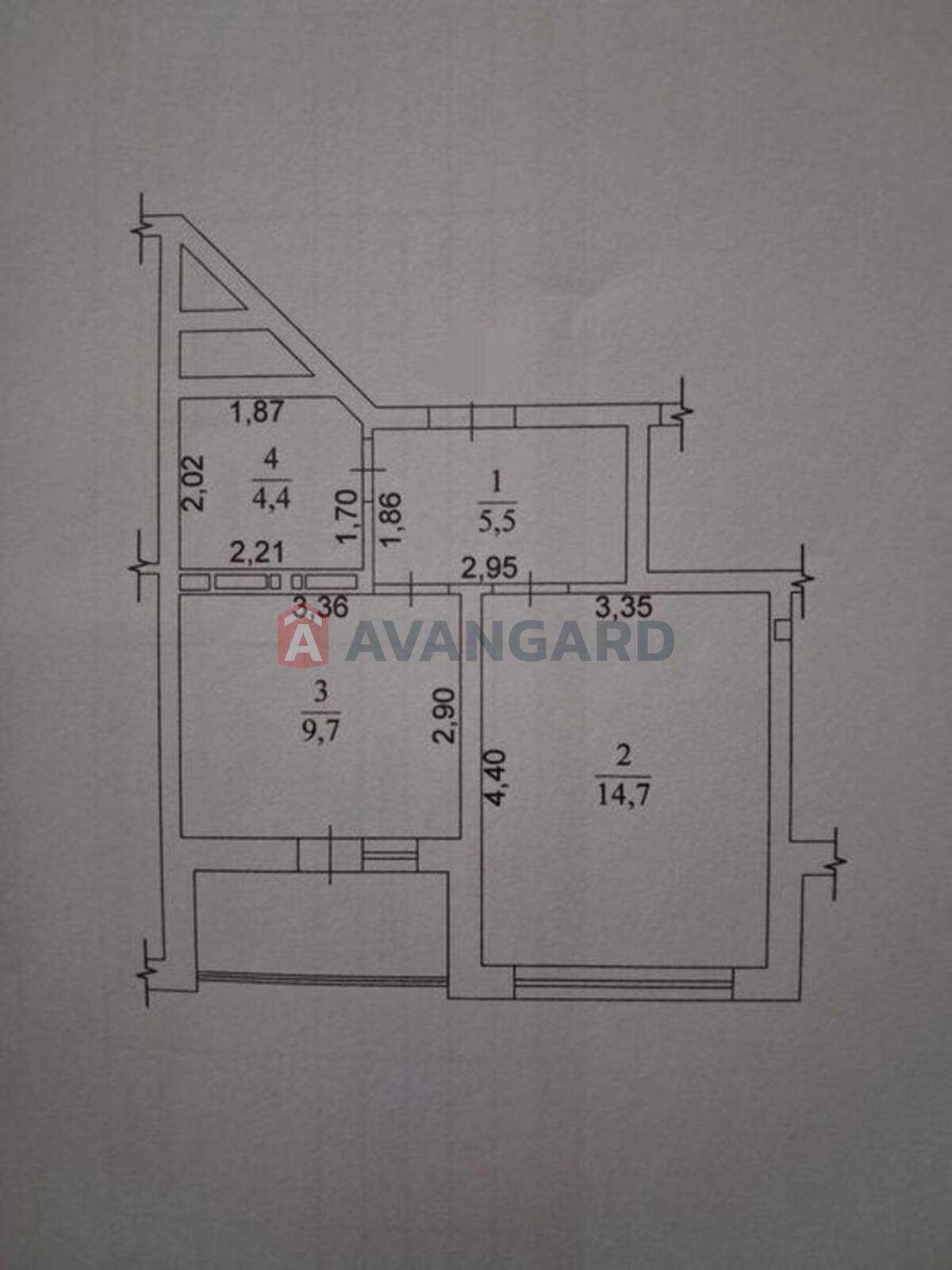 1 кім. квартира, 38/-/9 кв. м., 9/16 поверх фото 4 1 кім. квартира, 38/-/9 кв. м., 9/16 поверх фото 4