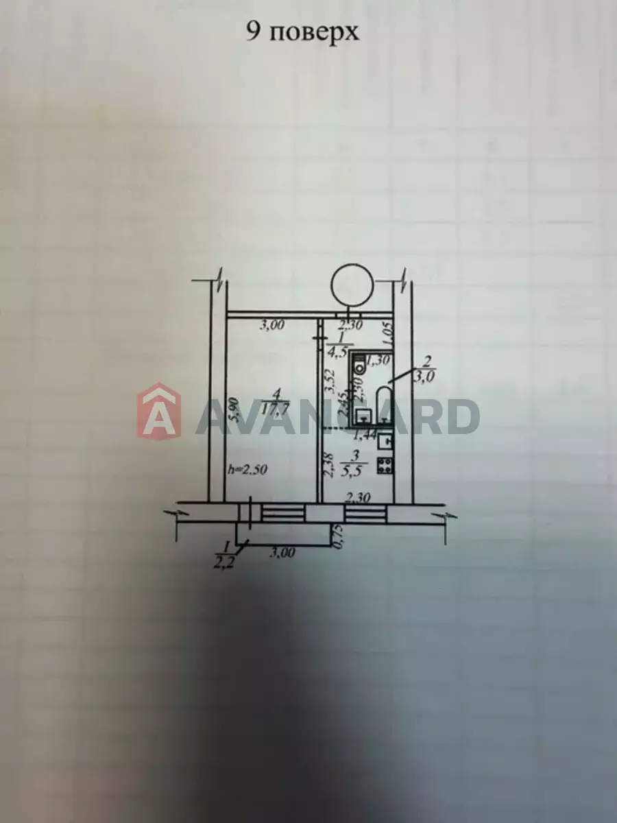 1 кім. квартира, 32/-/6 кв. м., 9/9 поверх фото 15 1 кім. квартира, 32/-/6 кв. м., 9/9 поверх фото 15