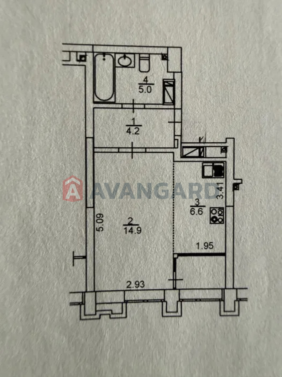 1 кім. квартира, 33/-/7 кв. м., 18/26 поверх фото 2 1 кім. квартира, 33/-/7 кв. м., 18/26 поверх фото 2