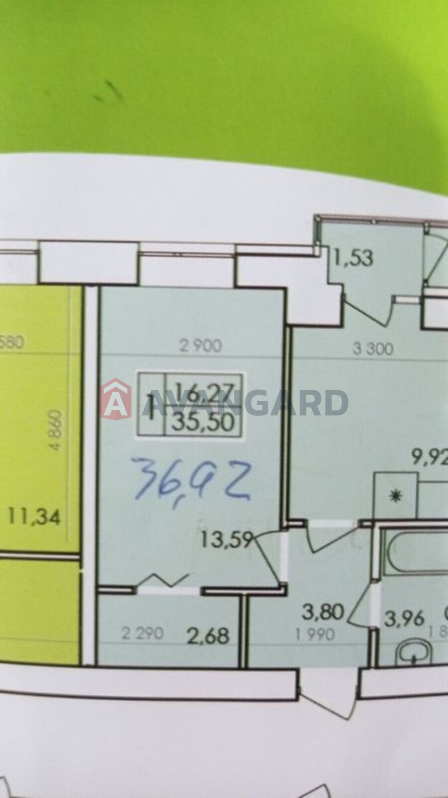 1 комн. квартира, 37/-/10 кв. м., 7/10 этаж фото 3 1 комн. квартира, 37/-/10 кв. м., 7/10 этаж фото 3