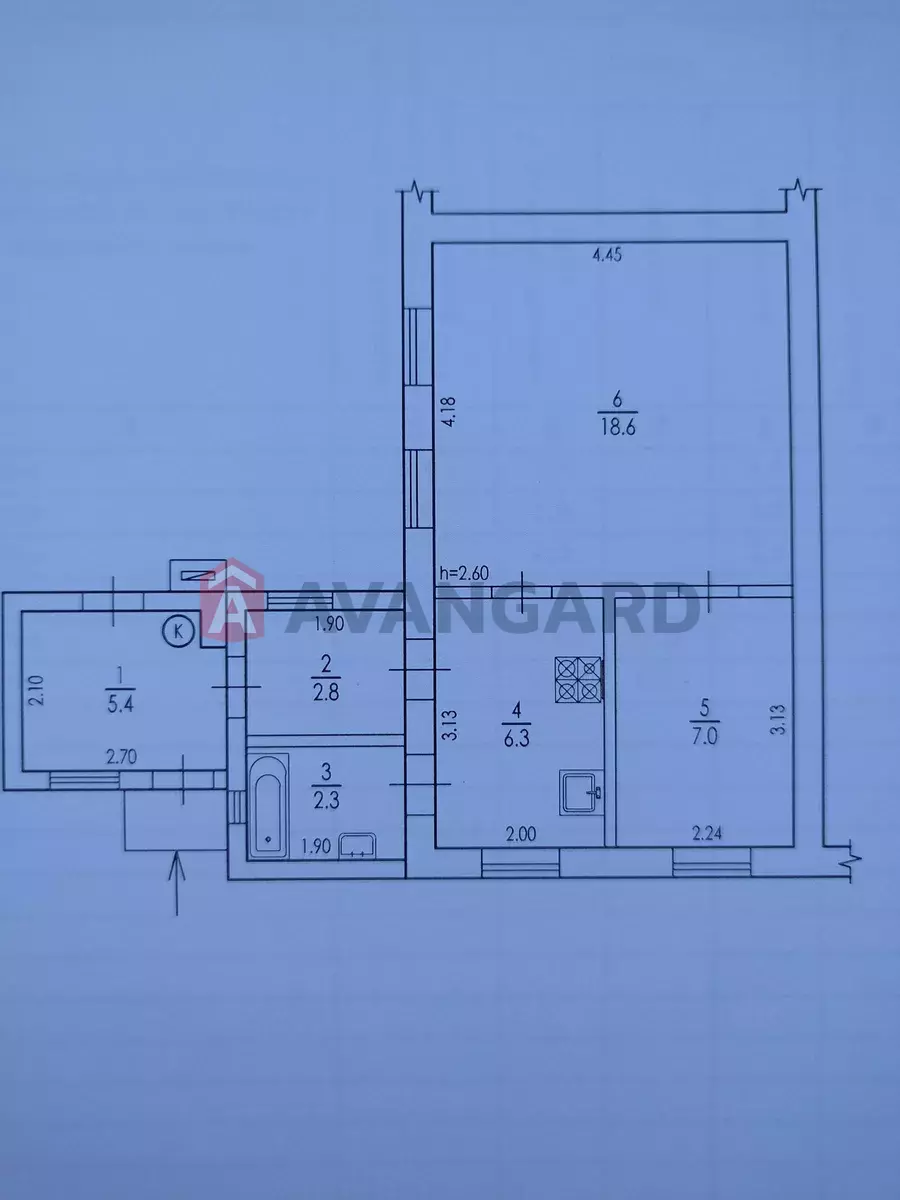 2 комн. квартира, 42/-/6 кв. м., 1/1 этаж фото 3 2 комн. квартира, 42/-/6 кв. м., 1/1 этаж фото 3