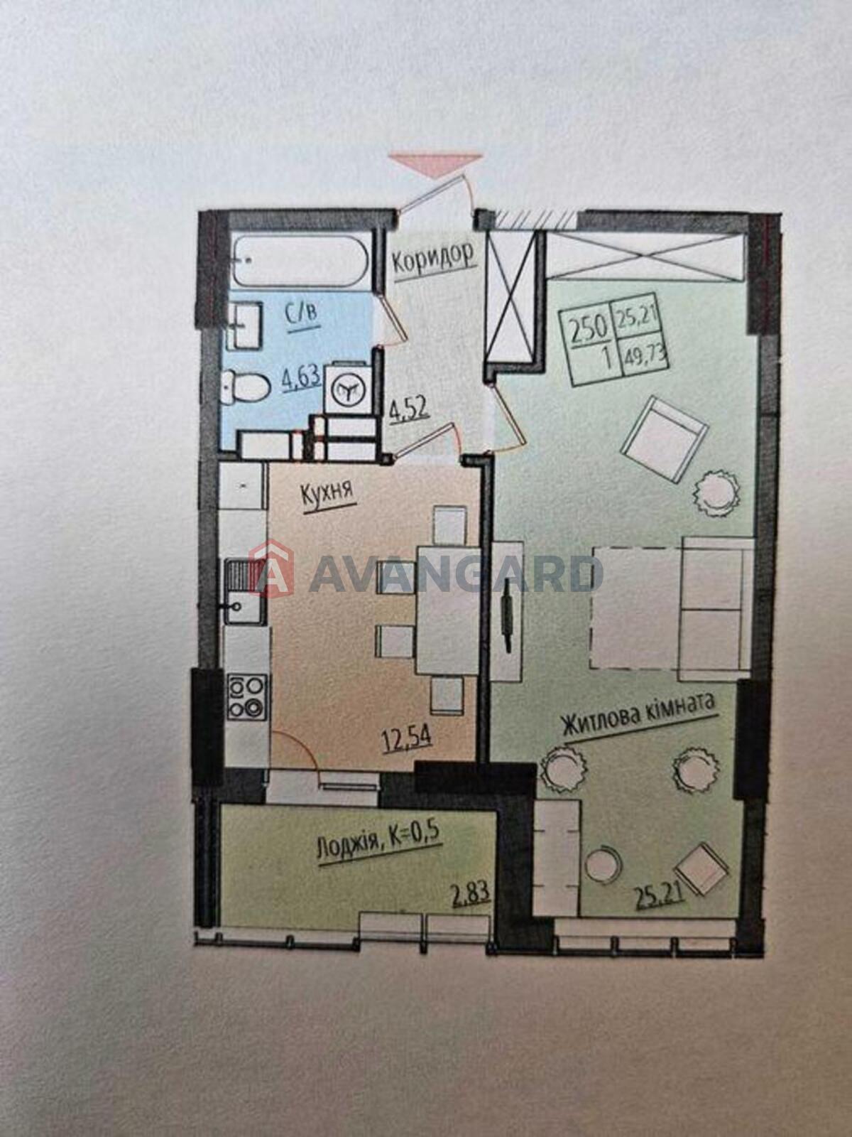1 комн. квартира, 54/-/12 кв. м., 11/25 этаж фото 2 1 комн. квартира, 54/-/12 кв. м., 11/25 этаж фото 2