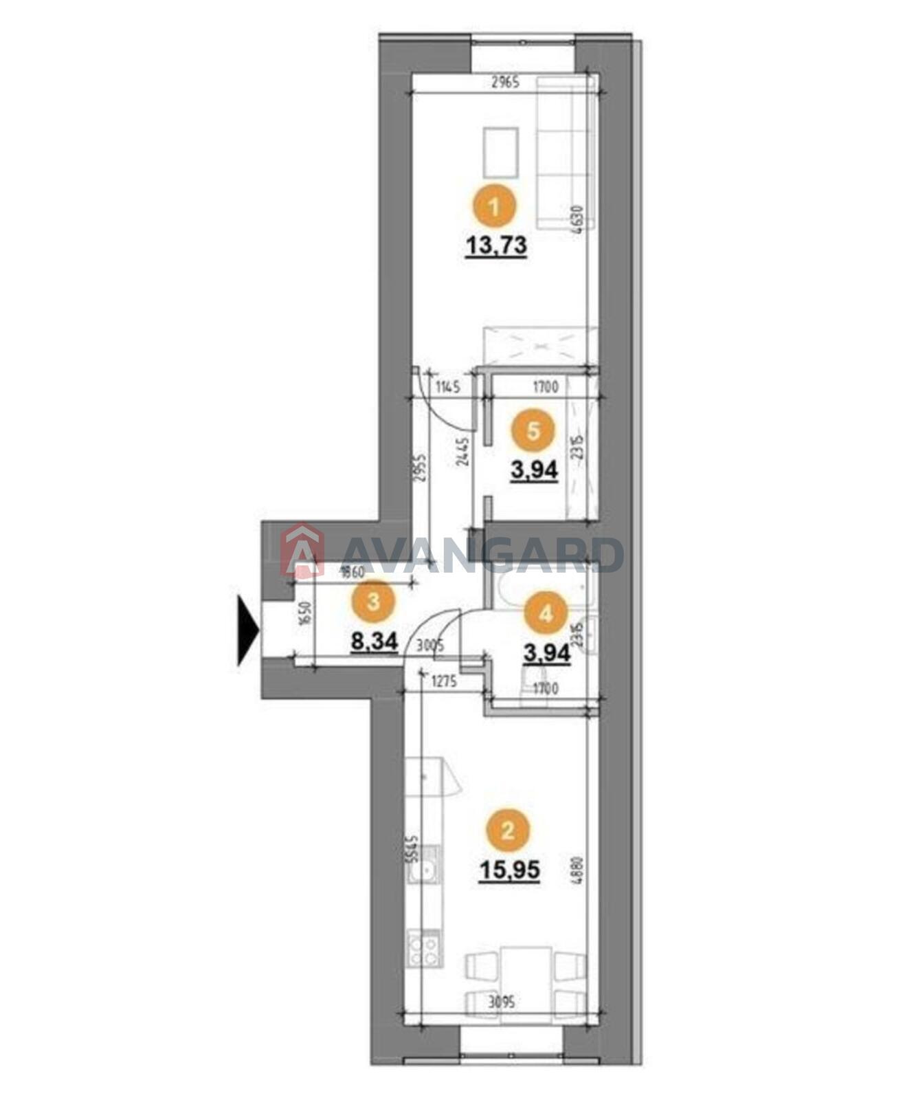 1 комн. квартира, 42/-/15 кв. м., 1/10 этаж фото 2 1 комн. квартира, 42/-/15 кв. м., 1/10 этаж фото 2