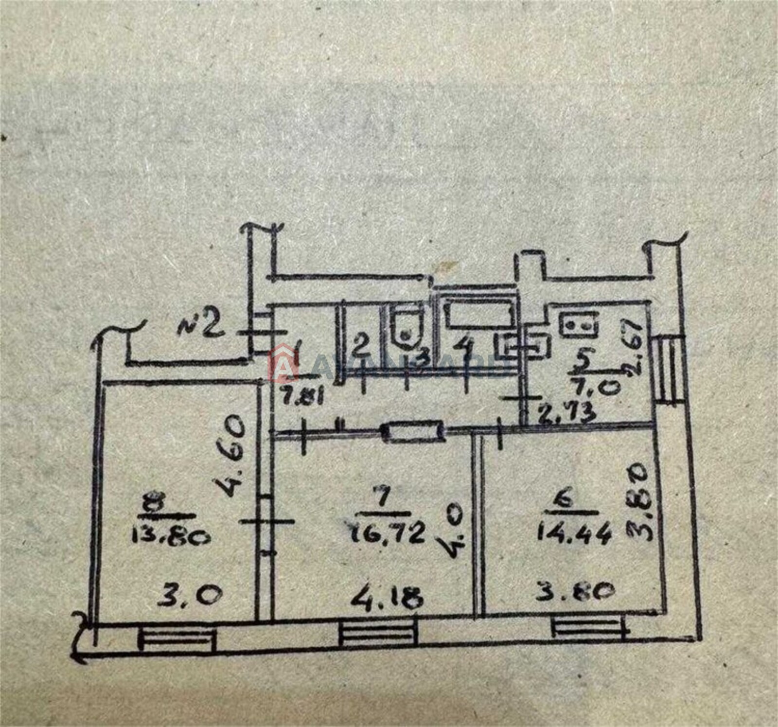 3 кім. квартира, 65/-/7 кв. м., 1/3 поверх фото 1 3 кім. квартира, 65/-/7 кв. м., 1/3 поверх фото 1