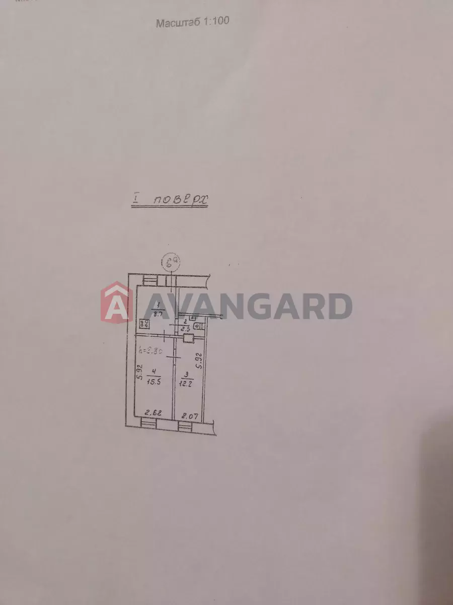 2 кім. квартира, 39/-/9 кв. м., 1/2 поверх фото 1 2 кім. квартира, 39/-/9 кв. м., 1/2 поверх фото 1