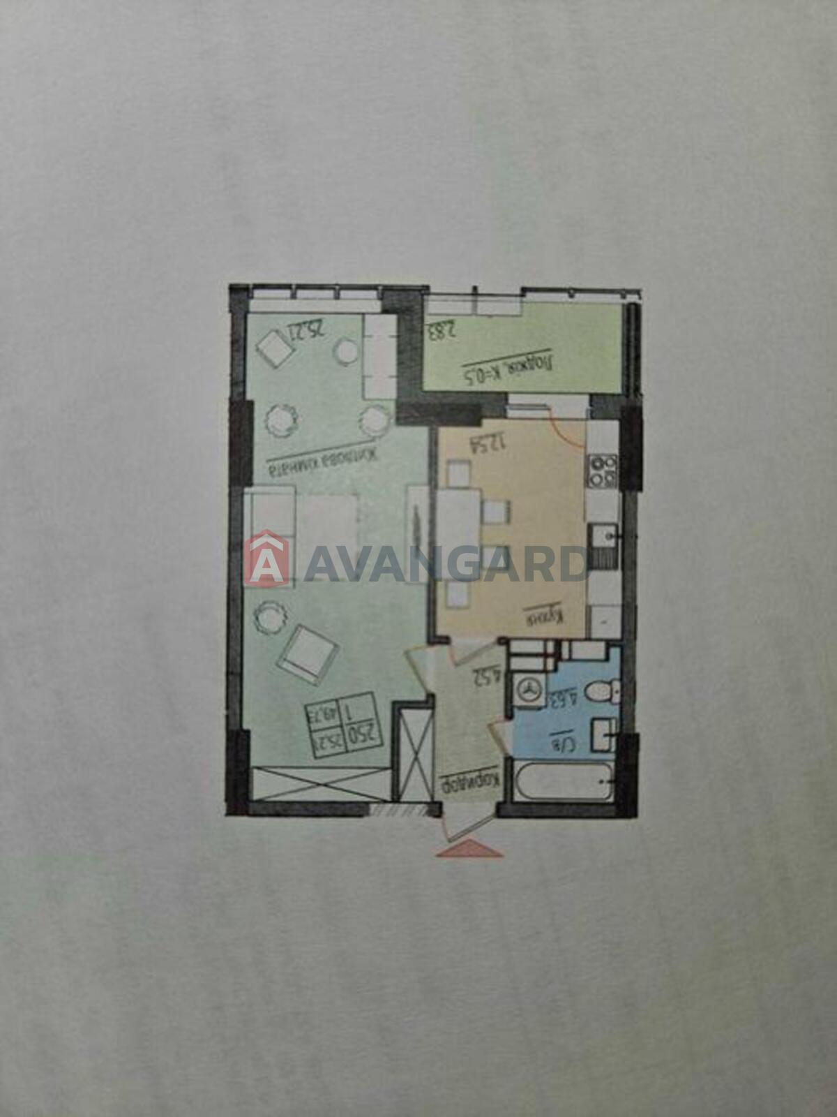 1 комн. квартира, 54/-/12 кв. м., 11/25 этаж фото 4 1 комн. квартира, 54/-/12 кв. м., 11/25 этаж фото 4