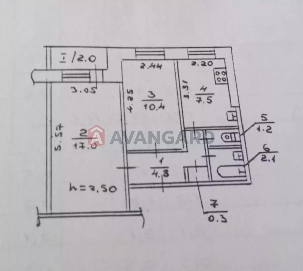 2 комн. квартира, 45/-/7 кв. м., 7/9 этаж фото 11 2 комн. квартира, 45/-/7 кв. м., 7/9 этаж фото 11