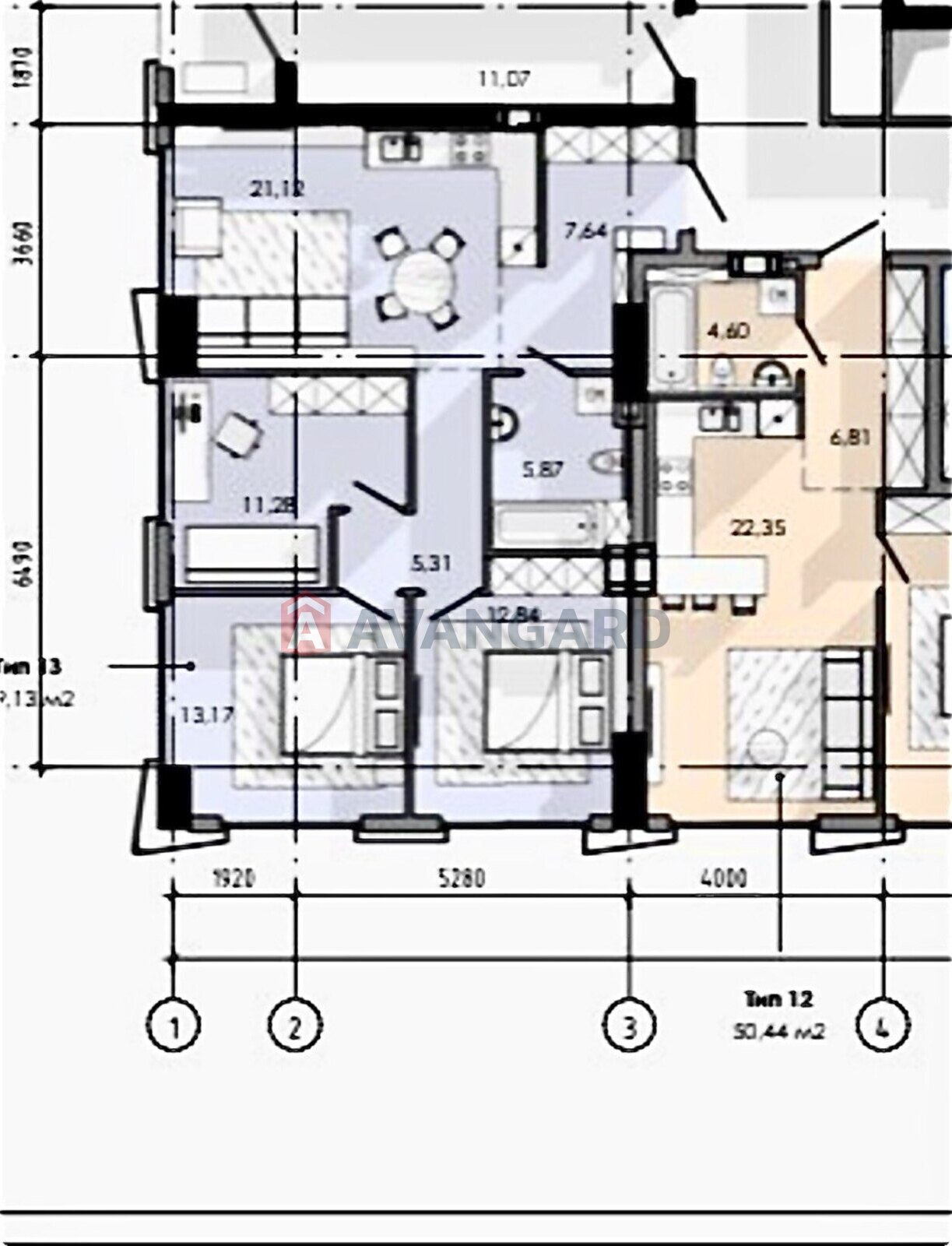 3 комн. квартира, 79/-/20 кв. м., 5/25 этаж фото 4 3 комн. квартира, 79/-/20 кв. м., 5/25 этаж фото 4