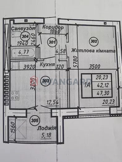 1 кім. квартира, 47/-/12 кв. м., 9/9 поверх фото 18 1 кім. квартира, 47/-/12 кв. м., 9/9 поверх фото 18