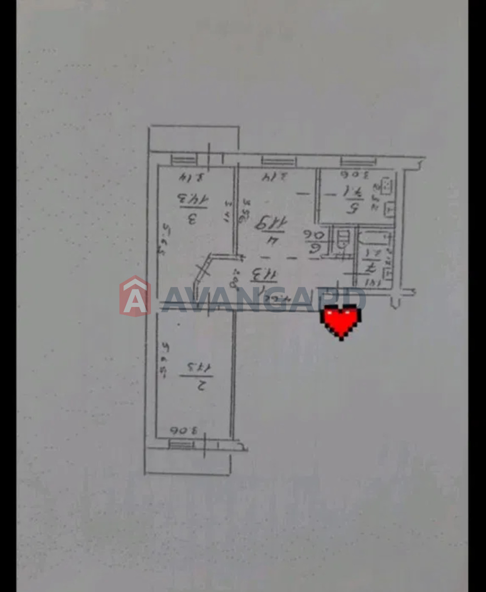 3 комн. квартира, 69/-/7 кв. м., 2/9 этаж фото 17 3 комн. квартира, 69/-/7 кв. м., 2/9 этаж фото 17