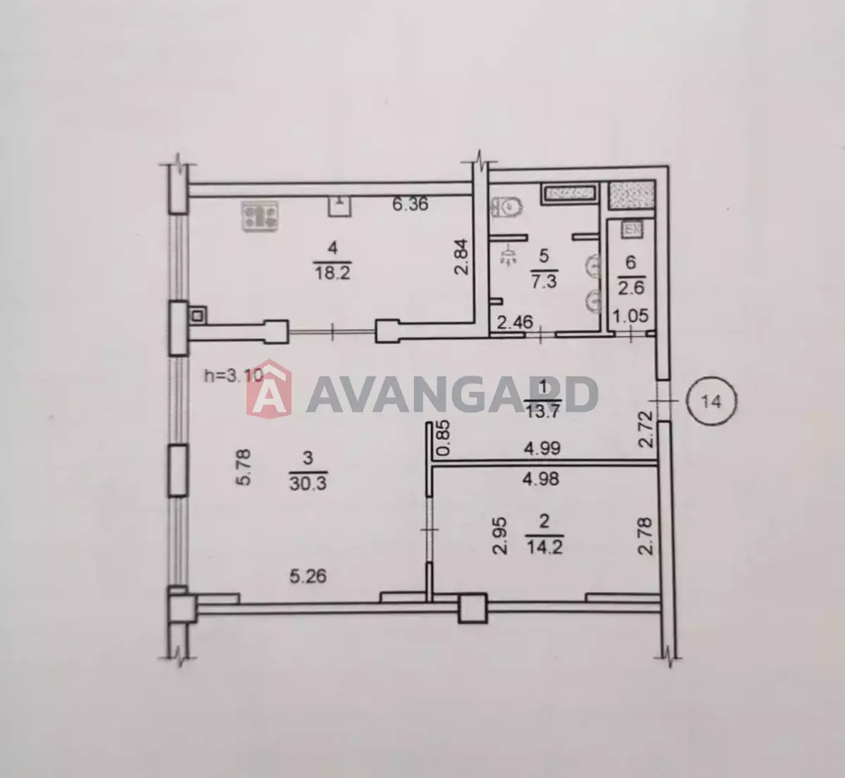 2 комн. квартира, 91/52/20 кв. м., 5/18 этаж фото 13 2 комн. квартира, 91/52/20 кв. м., 5/18 этаж фото 13