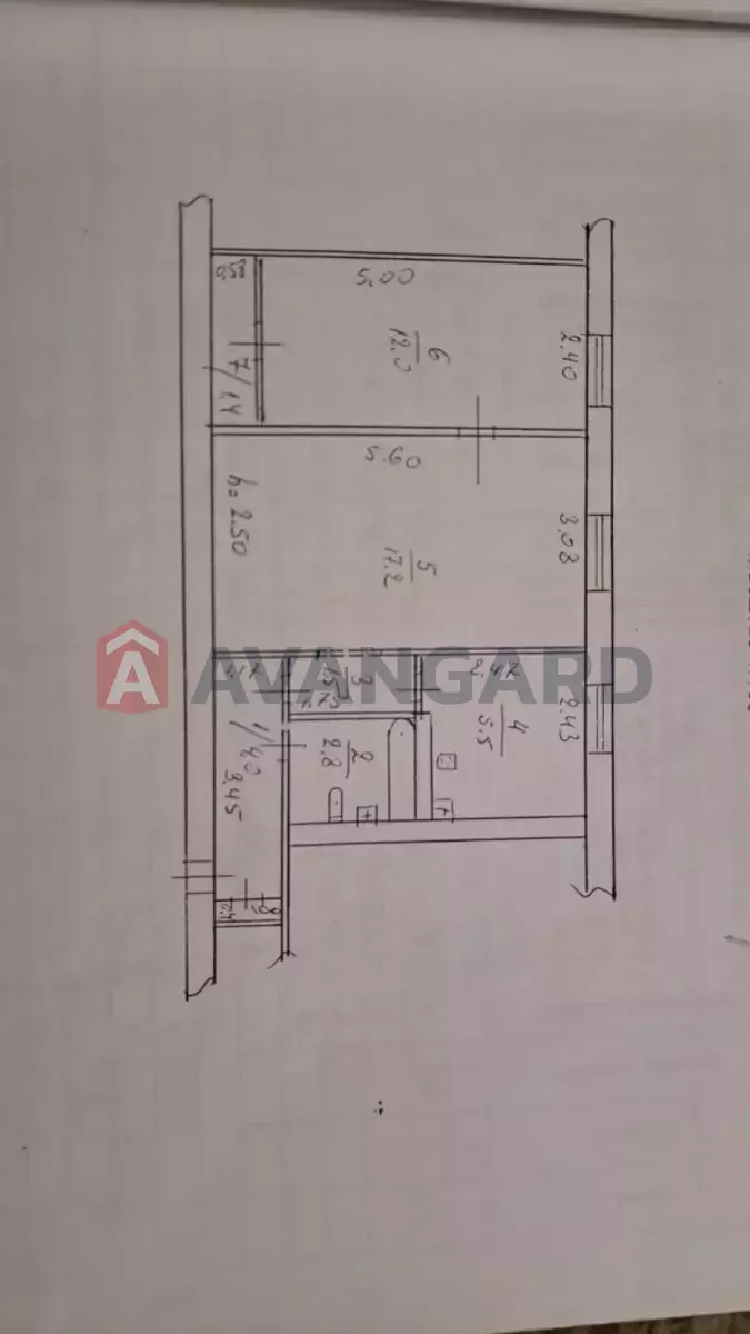 2 комн. квартира, 45/-/- кв. м., 1/5 этаж фото 12 2 комн. квартира, 45/-/- кв. м., 1/5 этаж фото 12