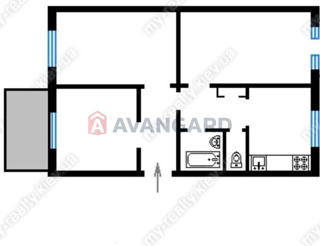 3 кім. квартира, 70/48,5/8,3 кв. м., 5/5 поверх фото 14 3 кім. квартира, 70/48,5/8,3 кв. м., 5/5 поверх фото 14