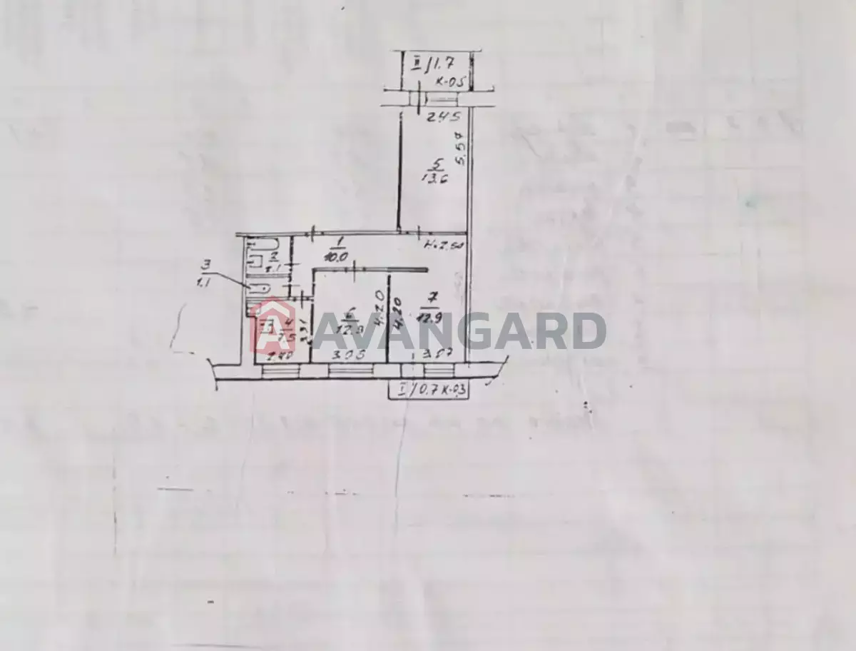 3 комн. квартира, 63/40/8 кв. м., 7/9 этаж фото 1 3 комн. квартира, 63/40/8 кв. м., 7/9 этаж фото 1