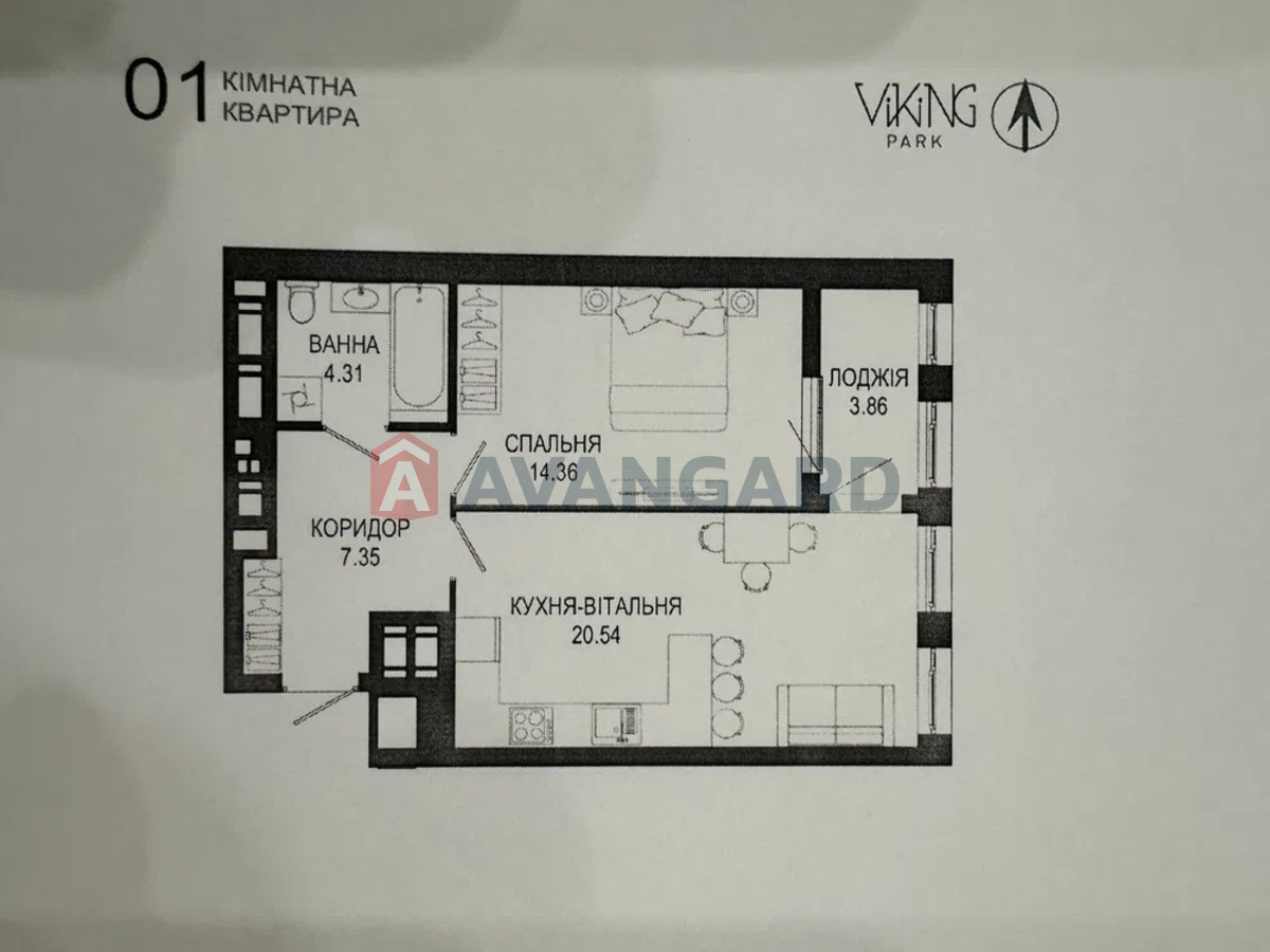 1 кім. квартира, 50/-/20 кв. м., 9/10 поверх фото 23 1 кім. квартира, 50/-/20 кв. м., 9/10 поверх фото 23