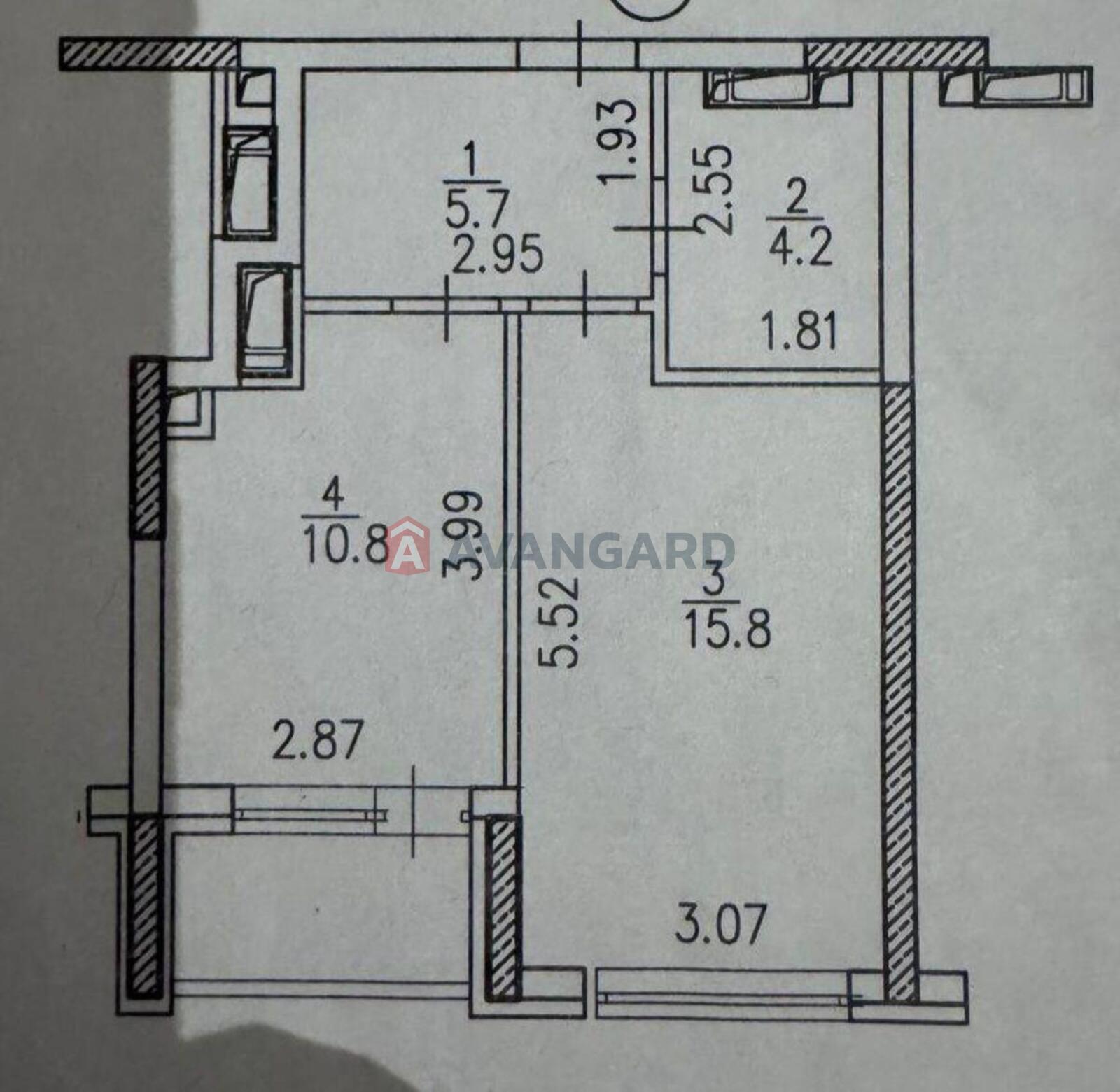 1 кім. квартира, 39/15/10 кв. м., 11/25 поверх фото 12 1 кім. квартира, 39/15/10 кв. м., 11/25 поверх фото 12